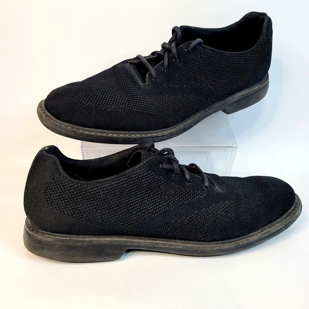 Mark Mason Dress Knit Black Mesh Oxfords Men's Size 10